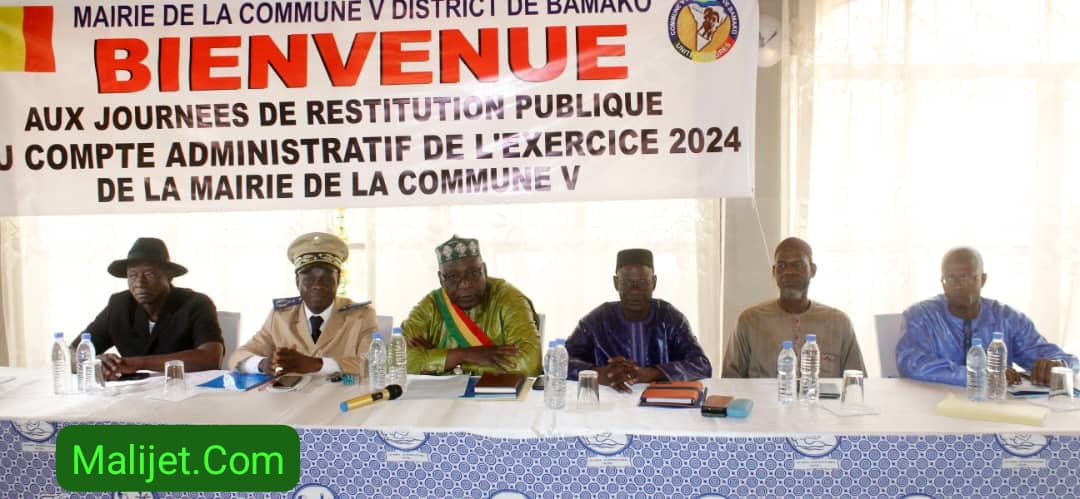 Compte Rendu Administratif de l’Exercice 2024 de la Commune V du District de Bamako